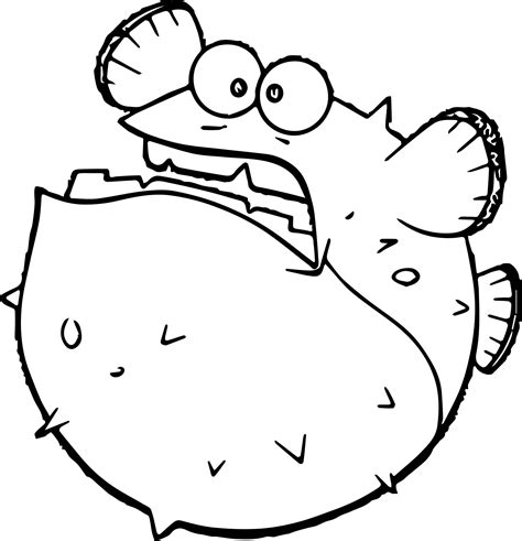 The final digital coloured version of the piece i did in. Disney Finding Nemo Bloat Shock Fish Coloring Pages Chalk ...