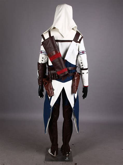 Assassin S Creed III Connor Kenway Costumes Cosplay Deluxe White