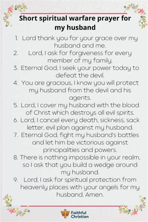 Spiritual Warfare Prayer For Husband War Room Prayers