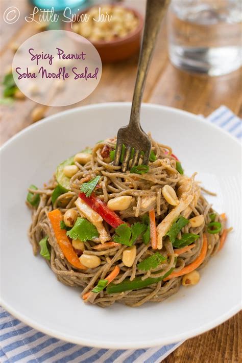 Spicy Peanut Soba Noodle Salad Recipe Healthy Salad Recipes Soba