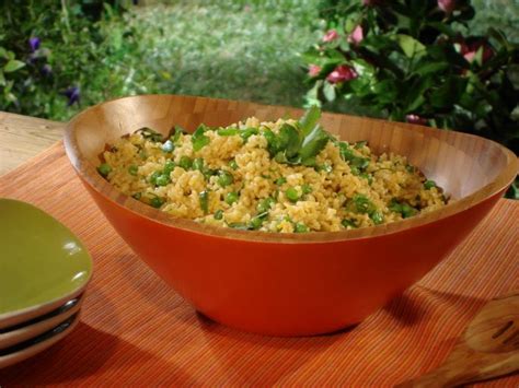 You may have to adjust the cooking time according to the brand you use. Saffron-Pea Basmati Rice Salad Recipe | Bobby Flay | Food ...