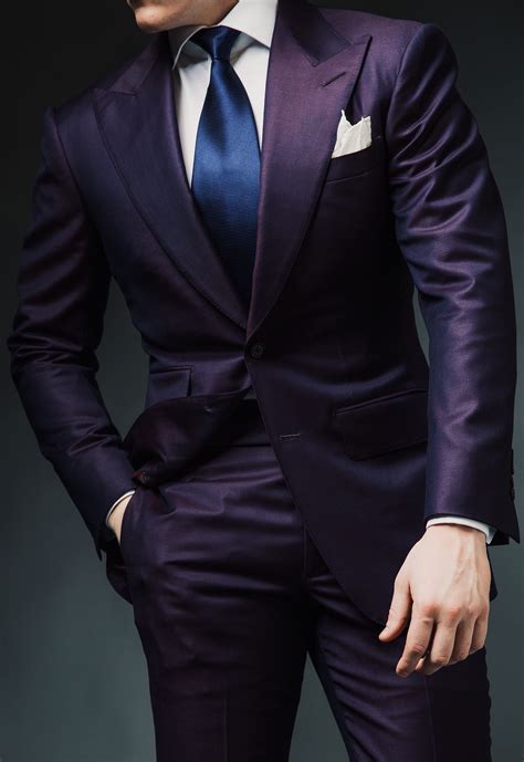 Charlesdeanofficial Purple Suits Mens Fashion Suits Suits Men Slim