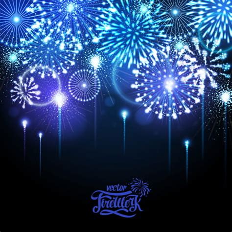 Holiday Fireworks Shining Background Vector Eps Uidownload