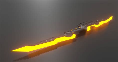 Futuristic Sword 3d Model By Polskiawatar