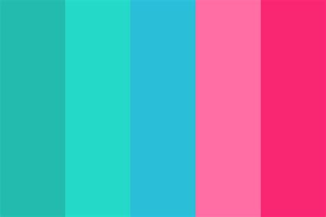 Pink And Teal Color Palette