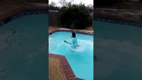 Ice Cold Pool Challenge Youtube