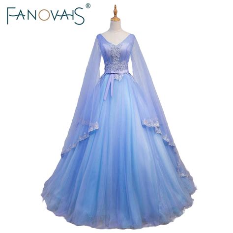 Blue was still considered the symbol victoria's wedding changed all that and for the rest of the century, white continued to gain. Gorgeous Medieval Wedding Dresses v Neck Blue And Purple ...