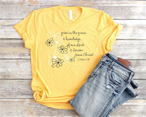Christian Floral Shirt Christian T Shirts For Women Unisex Etsy T Shirts For Women