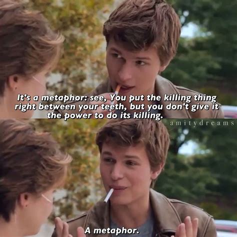 It S A Metaphor The Fault In Our Stars The Fault In Our Stars Quotes Fault In The Stars