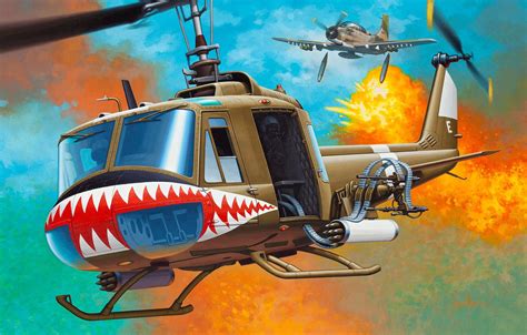 Wallpaper Bell Uh 1 Iroquois Huey American Multi Purpose Helicopter