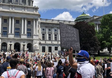 Harrisburg Protest Turns Chaotic As Police Pepper Spray George Floyd