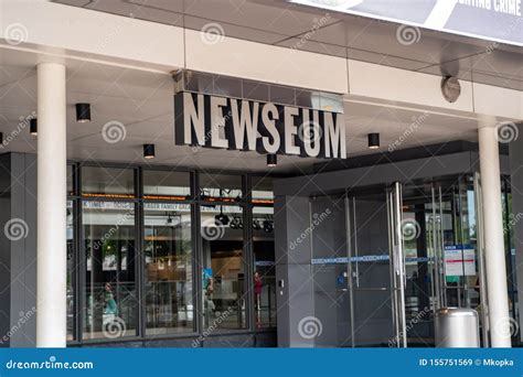 Exterior Of The Newseum A Journalism Museum In The District Of