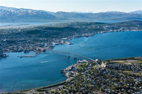 The Tromso Bridge In Norway Stock Image Image Of Famous Interest