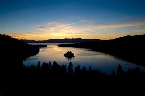 Sunrise Emerald Bay Lake Tahoe California Wallpapers Hd Desktop