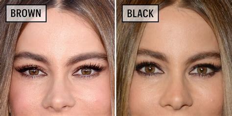 Celebrities Wearing Black Versus Brown Eyeliner Why You Should Wear