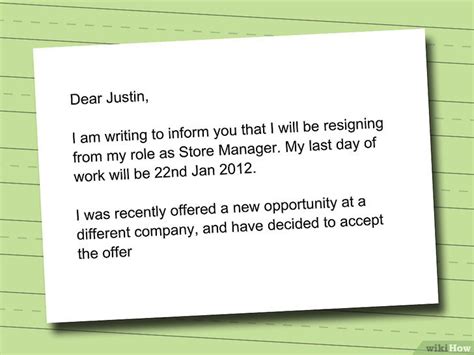 Carta De Resignacion