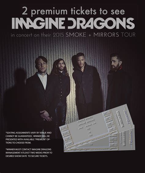 Charitybuzz 2 General Admission Tickets To See Imagine Dragons On