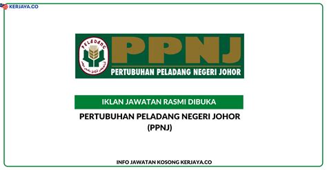 Maklumat kekosongan ini adalah seperti yang diiklankan. Jawatan Kosong Terkini Pertubuhan Peladang Negeri Johor ...