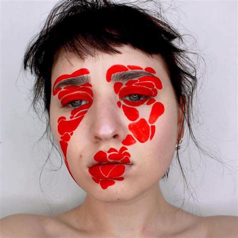 These are prepared with a primer to protect the artwork and give a good surface to paint on. Body Art Makeup Artist Uses Faces as Canvas for Abstract ...