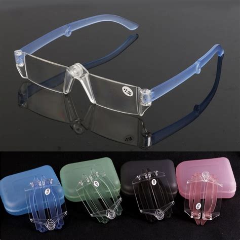 Unisex Presbyopic Glasses Folding Reading Eyeglasses Rimless 10~35 With Case W715w77 In Men