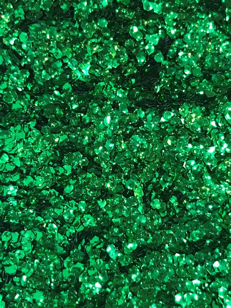 Emerald Green Sequin Gems Angel Glitter Mats