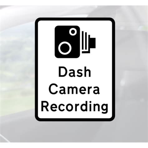 Dash Cam Recording Sticker Insurance Fraud Camera Warning Claims Car Van Lorry Ebay