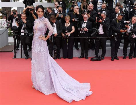 Bollywood Sex Symbol Mallika Sherawat Nude Nipples Through Her Dress In Cannes Scandal Planet