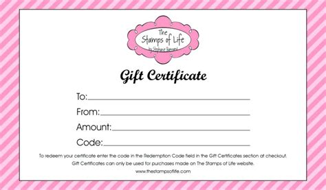 Gift Certificate Free Printable Template
