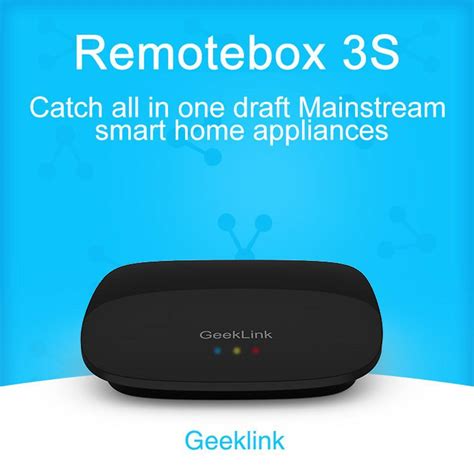 Geeklink Remotebox 3s Smart Home Automation App Remote Controller Wifi