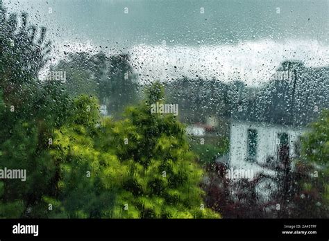 Rain On Window Hi Res Stock Photography And Images Alamy