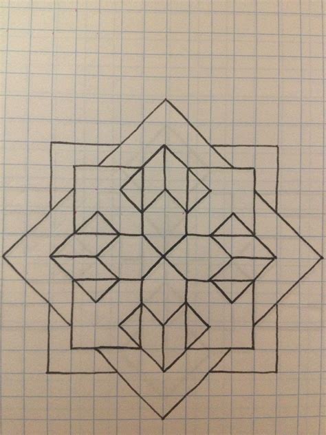 Graph Paper Drawings Step By Step