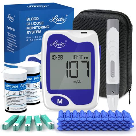 Diabetes Testing Kit Lovia Blood Sugar Test Kit 50 Glucometer Strips