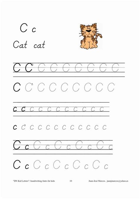 Cut apart the pages and staple together on the far left. Handwriting fonts for teaching children to write. D ...