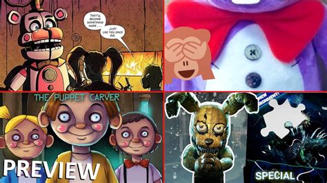 THE FOURTH CLOSET GRAPHIC NOVEL FIRST LOOK THE PUPPET CARVER PREVIEW FNAF X HEX MORE FNaF