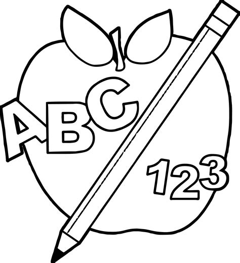 31 Back To School Coloring Pages Preschool Frauki Chererbse