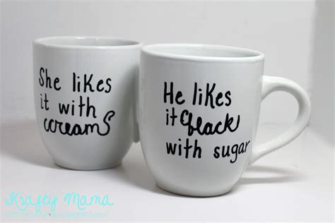 Krafty Mama Make It Monday Diy Personalized Coffee Mugs