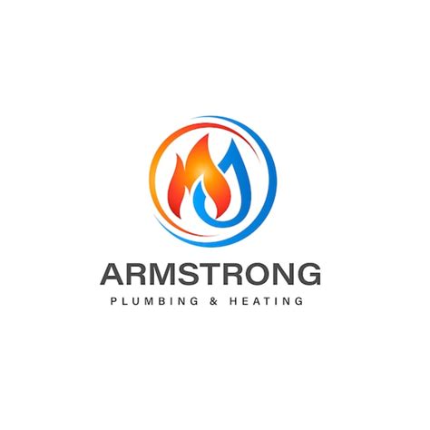 Plumbing And Heating Logo Design Premade Logo Business Etsy Uk