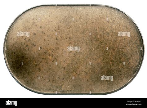 Old Scratched Metal Plate Isolated On White Stock Photo Alamy