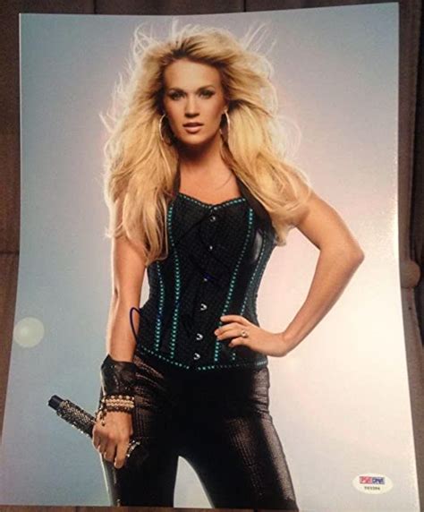 Carrie Underwood Signed Autograph Busty Babe Hot Pose 11x14 Photo Y63394 Psa Dna Certified At