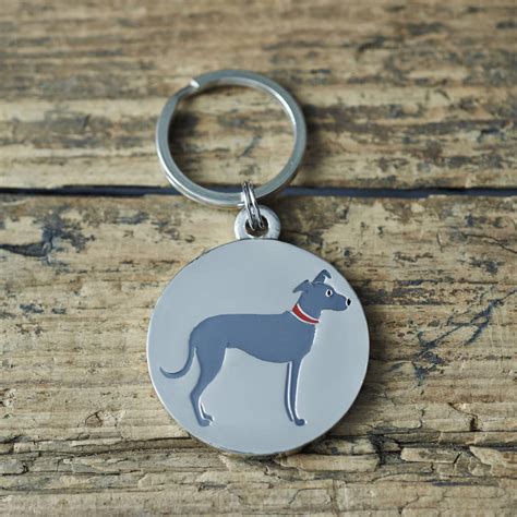 Lurcher Id Dog Name Tag By Sweet William Designs