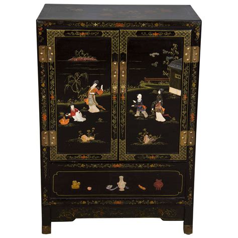 I am working on a post for the blog all about painting kitchen cabinets. Japanese Black Lacquer Side Cabinet at 1stdibs