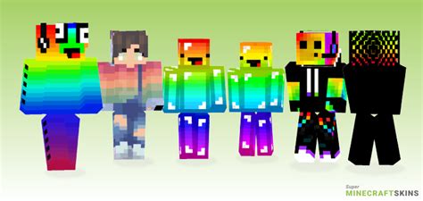 Rainbow Guy Minecraft Skins Download For Free At Superminecraftskins