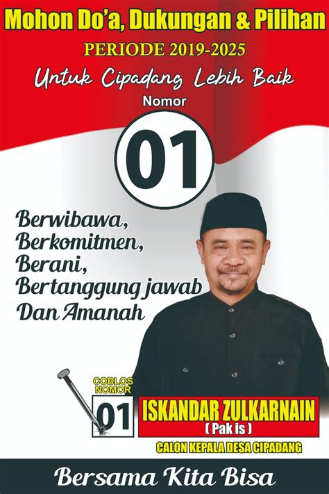 Permasalahan di sini adalah masih jarangnya kepala desa yang kompeten. Contoh Spanduk Calon Kepala Desa - gambar contoh banners
