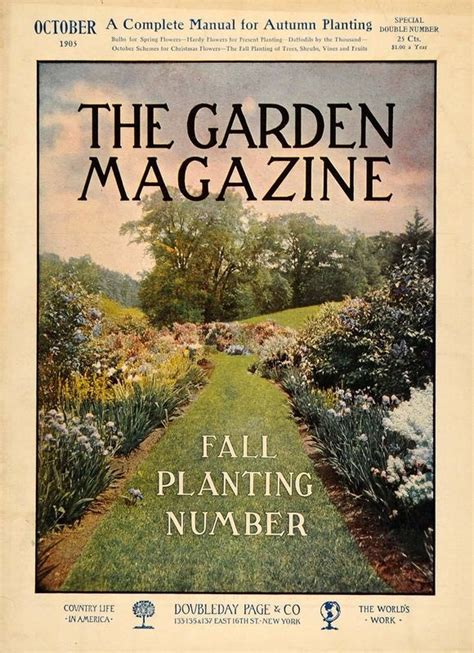 The Garden Magazine Oct Showing Perennial Borders Arts Crafts Garden Fall Plants