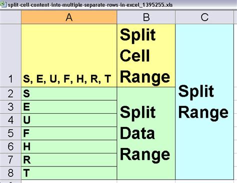 How To Split Cells Into Different Rows In Excel Printable Templates