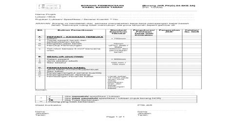 Official website of public works department (pwd), sarawak state government. BORANG PEMERIKSAAN [Borang JKR.PK(O).04 epsmg.jkr.gov.my ...