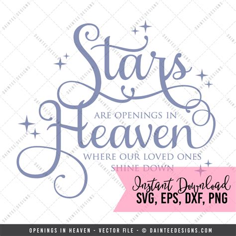 Download Openings In Heaven - SVG, DXF, EPS, Digital Cutting File
