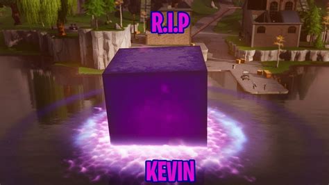 Rip Kevin Kevin The Fortnite Cube Melting Into Loot Lake Youtube