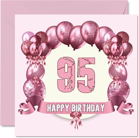 fun 95th birthday cards for woman birthday balloons happy birthday card for great grandad
