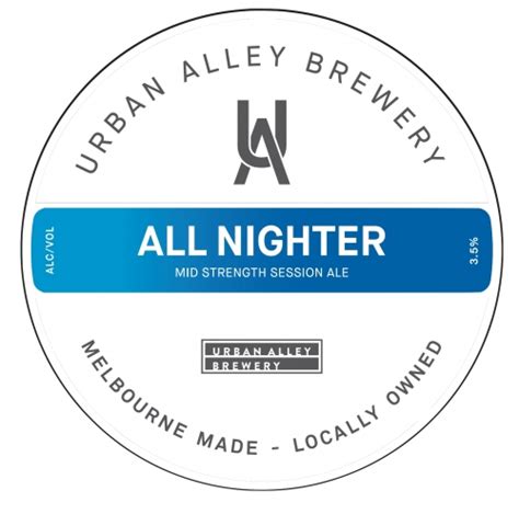 All Nighter Urban Alley Brewery Untappd